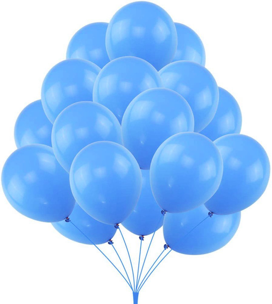 Balony Lateksowe Błękit 30 cm – 100 szt. na Śluby, Urodziny, Eventy