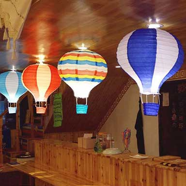 Lampion papierowy BALON 40cm - fioletowy