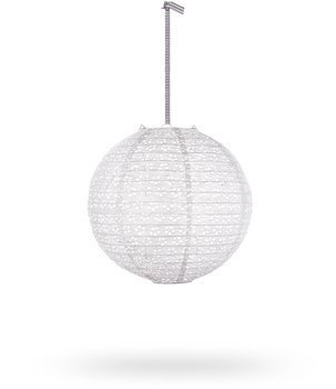 Lampion kula AŻUR 20cm - biały