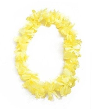 HAWAJSKI naszyjnik girlanda - żółty