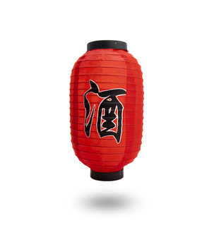 Lampion JAPOŃSKI czerwony - 30/55cm