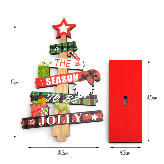 Drewniana ozdoba świąteczna CHOINKA