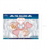 Balony foliowe na wieczór panieński, zestaw 5 szt. – różowe, rose gold