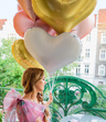 Balon foliowy metalizowany serce GIGANT 75cm