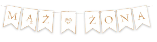 Girlanda Mąż Żona 3m
