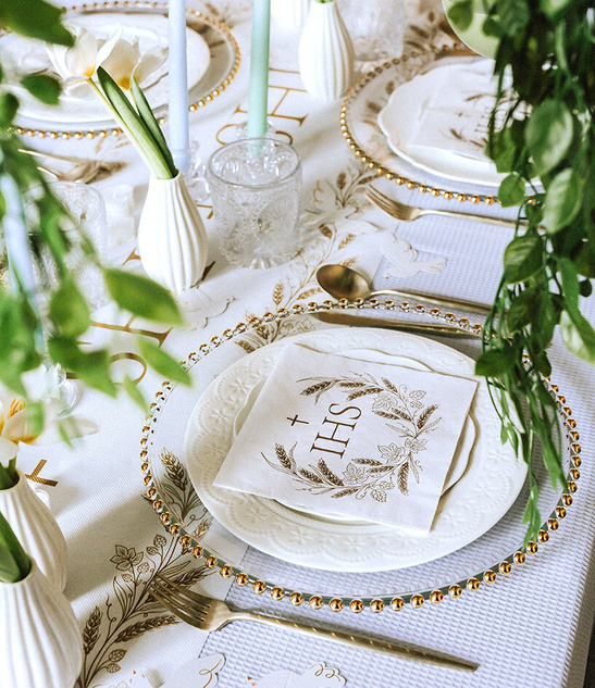 Serwetki komunijne IHS 10szt.