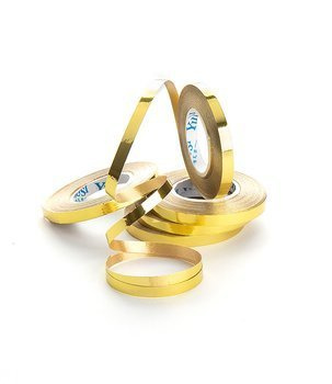 Wstążki do wiązania balonów 5szt - Złote, dekoracje imprez