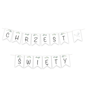 Girlanda Chrzest Święty 3m