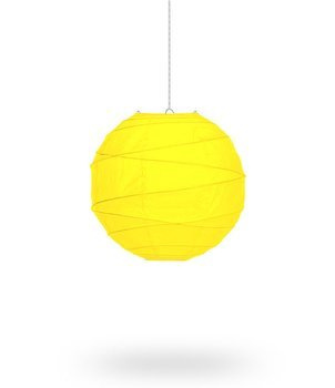 Lampion asymetryczny 20cm - żółty