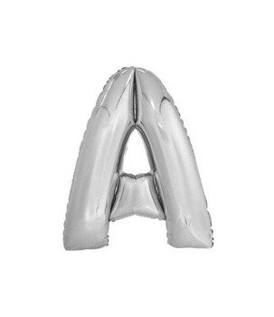 Balon foliowy 40cm - srebrna litera  A