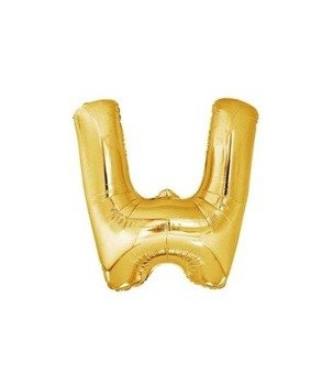 Balon foliowy 40cm - złota litera W