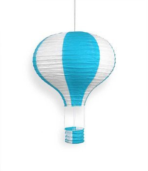 Lampion papierowy BALON 30cm - niebieski jasny