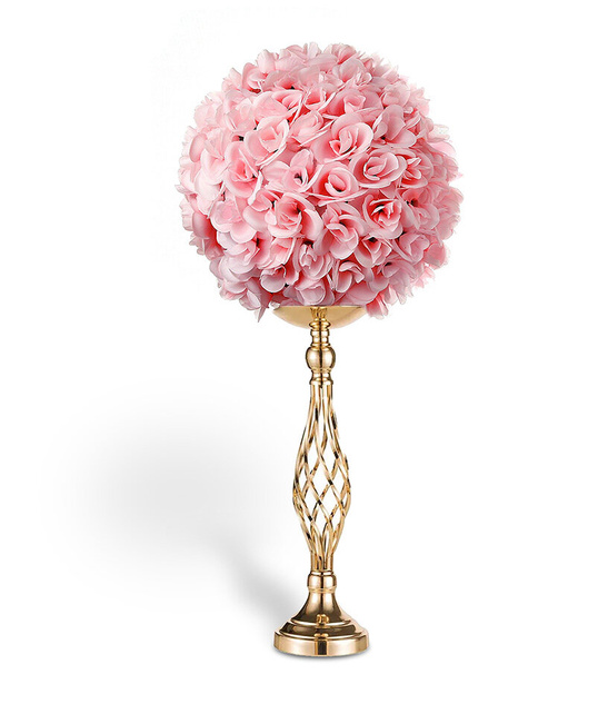 Stojak na kwiaty złoty KIELICH kwietnik 45cm