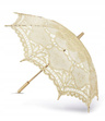 Parasolka Ślubna Classic Lace ecru – elegancki dodatek z koronką