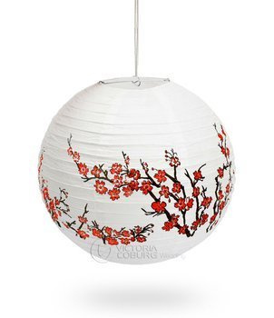 Lampion papierowy KULA – 40 cm, ornament