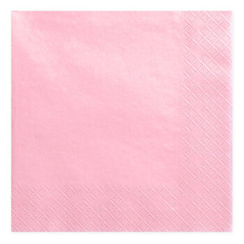 Serwetki 3 warstwowe różowe - 20szt