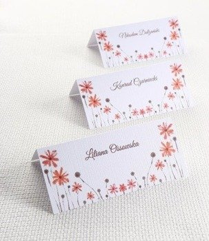 Wizytówka personalizowana - kwiaty II
