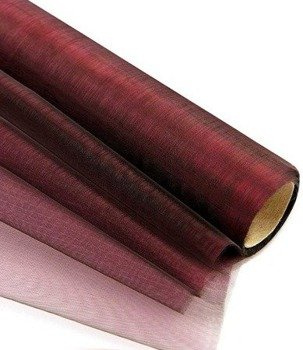 Materiał ORGANZA 36cmx9m - burgund