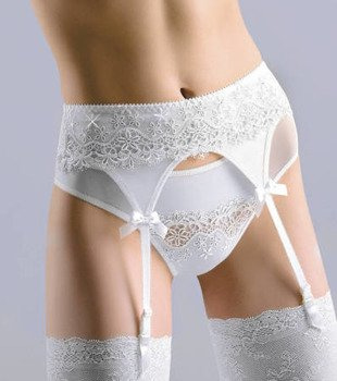 Pas do pończoch biały JANQUIL P139