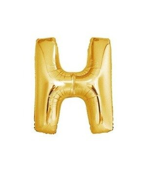 Balon foliowy 40cm - złota litera H