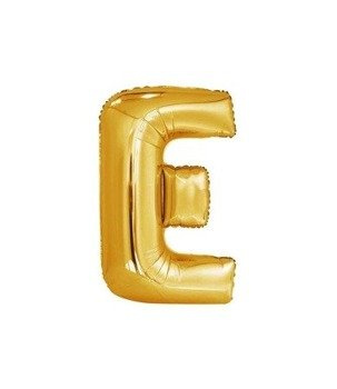 Balon foliowy 40cm - złota litera E