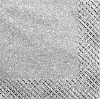 Serwetki papierowe srebrne 33x33 cm – 20 szt. • eleganckie dekoracyjne