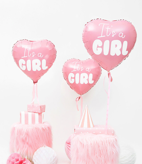 Balony foliowy serce It's a GIRL