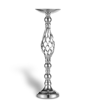 Stojak na kwiaty srebrny KIELICH kwietnik 58cm