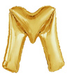 Balon foliowy 100cm - złota litera M