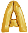 Balon foliowy 100cm - złota litera A