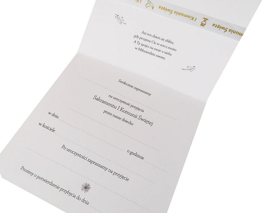 Zaproszenie I Komunię Świętą