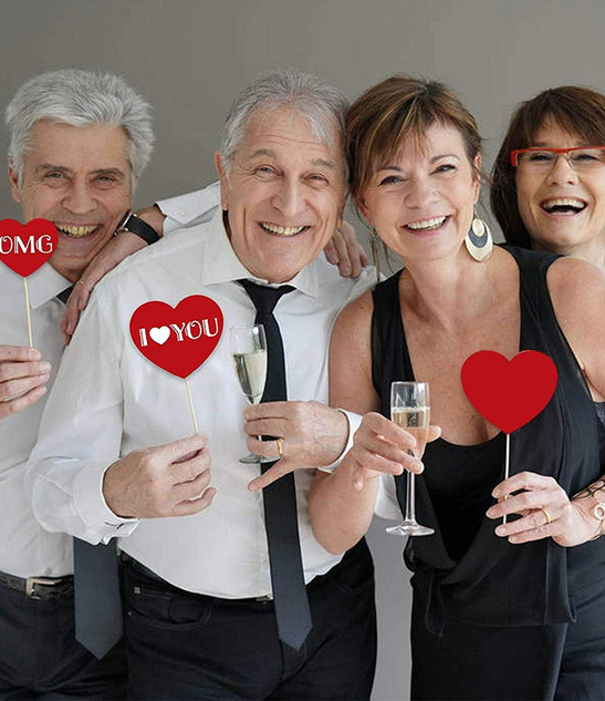 Rekwizyty do Fotobudki Walentynki Love Wesele Wieczór Panieński