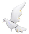 BALON foliowy biały Gołąb 80x100cm