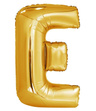 Balon foliowy 100cm - złota litera E