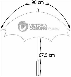 Parasolka Ślubna Classic Lace ecru – elegancki dodatek z koronką