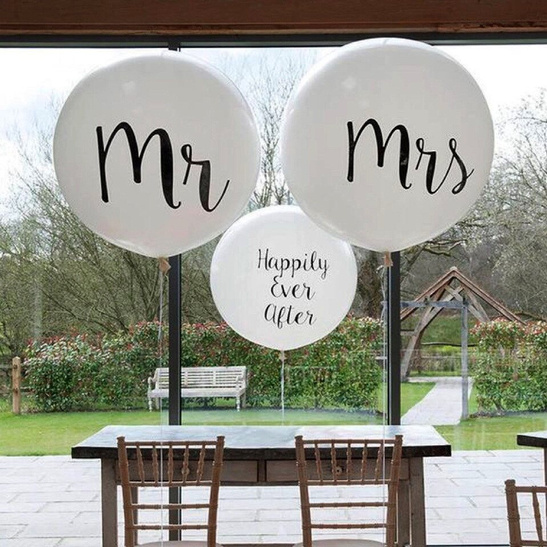 Balon lateksowy GIGANT z nadrukiem Mrs.