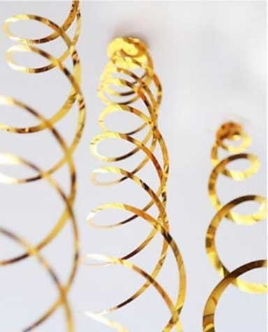 Serpentyny wiszące świderki 6szt - niebieska