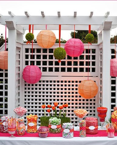 Lampion asymetryczny 30cm - biały