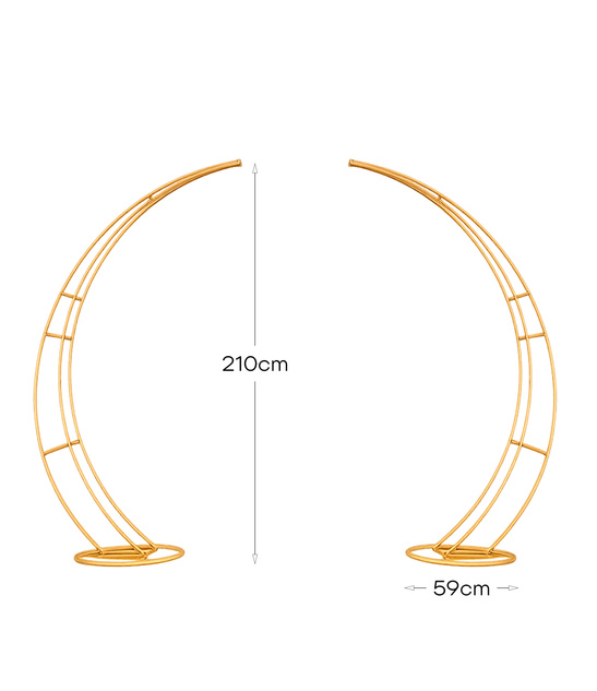 Stojaki dekoracyjne łuki 2szt 210cm – tło na ślub i eventy