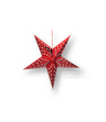 Lampion Gwiazda 30 cm Czerwona – Dekoracja Świąteczna, Ozdoba Wisząca