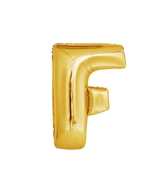 Balon foliowy 40cm - złota litera F