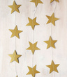 Girlandy papierowe - GWIAZDKI ZŁOTE 4,5M