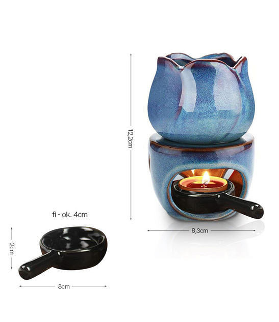 Ceramiczny kominek do olejków eterycznych Tulipan
