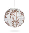 Lampion papierowy KULA 40 cm – bamboo, brąz, dekoracja na przyjęcia