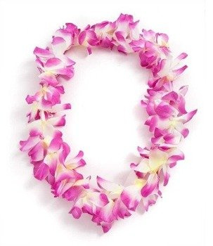 HAWAJSKI naszyjnik girlanda - fuksja