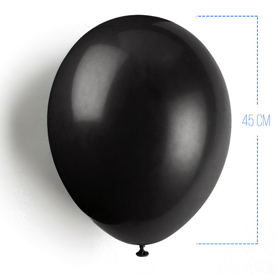 Balon lateksowy 45cm czarny- 1szt.