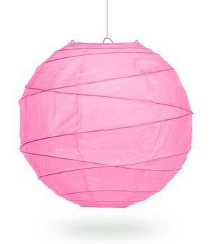 Lampion asymetryczny 40cm - róż