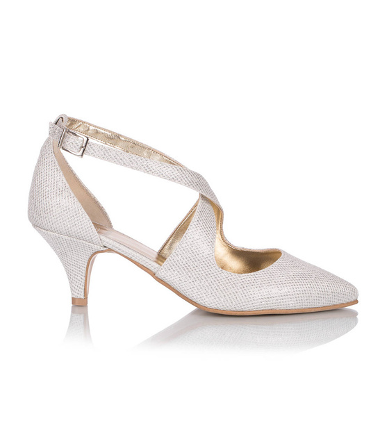 But ślubny niska szpilka ALBA