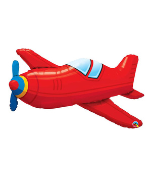 Balon foliowy samolot 96x80 cm Qualatex – dekoracja na każdą okazję