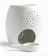 Kominek ceramiczny biały do aromaterapii 12,5 cm szkliwiony dekoracyjny